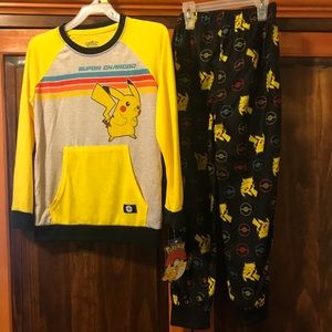 Pokémon pajamas boys NWT